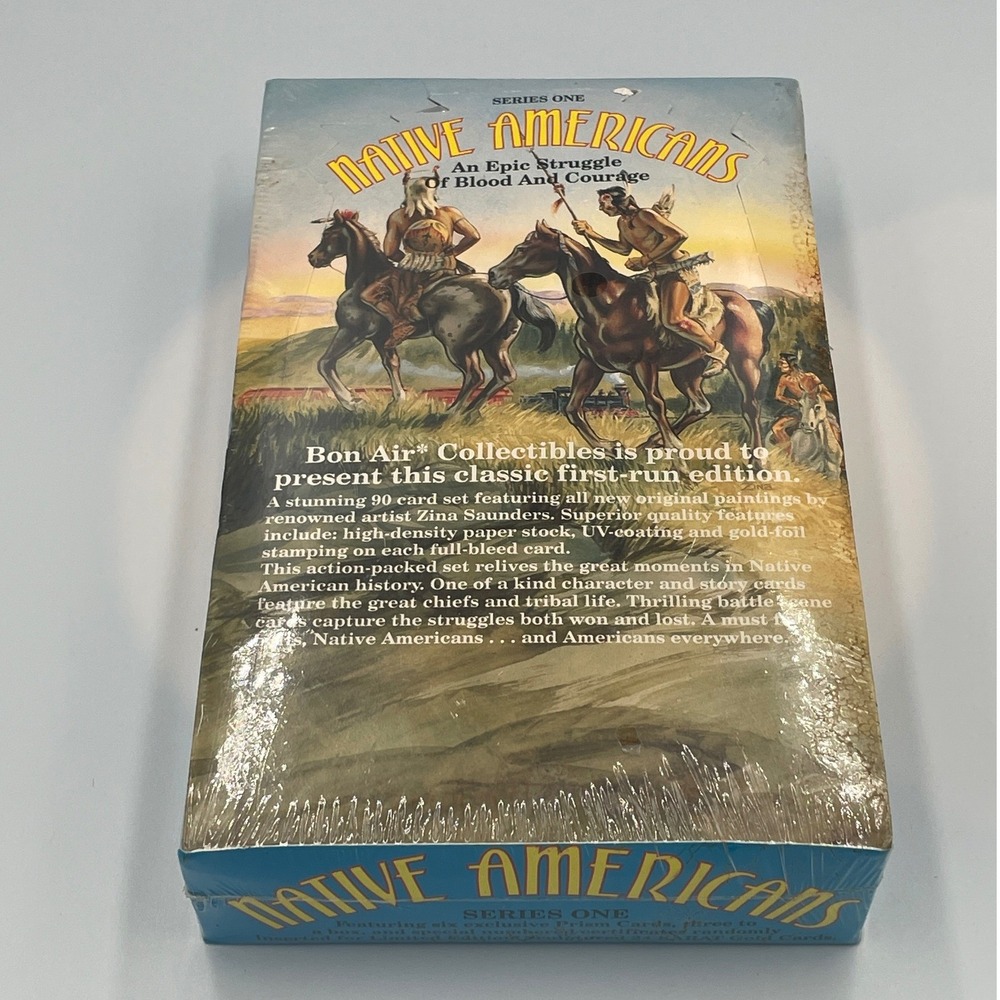 Native Americans Series One Trading Card Box Bon Air Collectibles 36 Packs New